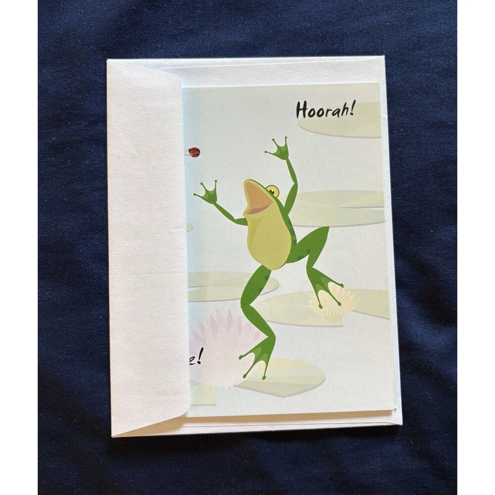 Birthday Card with White Envelope | Frog design By Habitat